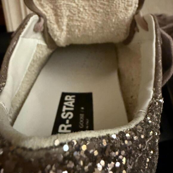 Golden Goose GGDB Private Ed Super Star suede pink leather w glitter NIB 40 - Picture 4 of 12